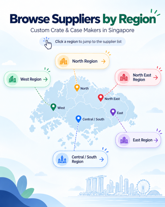 Browse Custom Crate and Case Makers in Singapore by Region